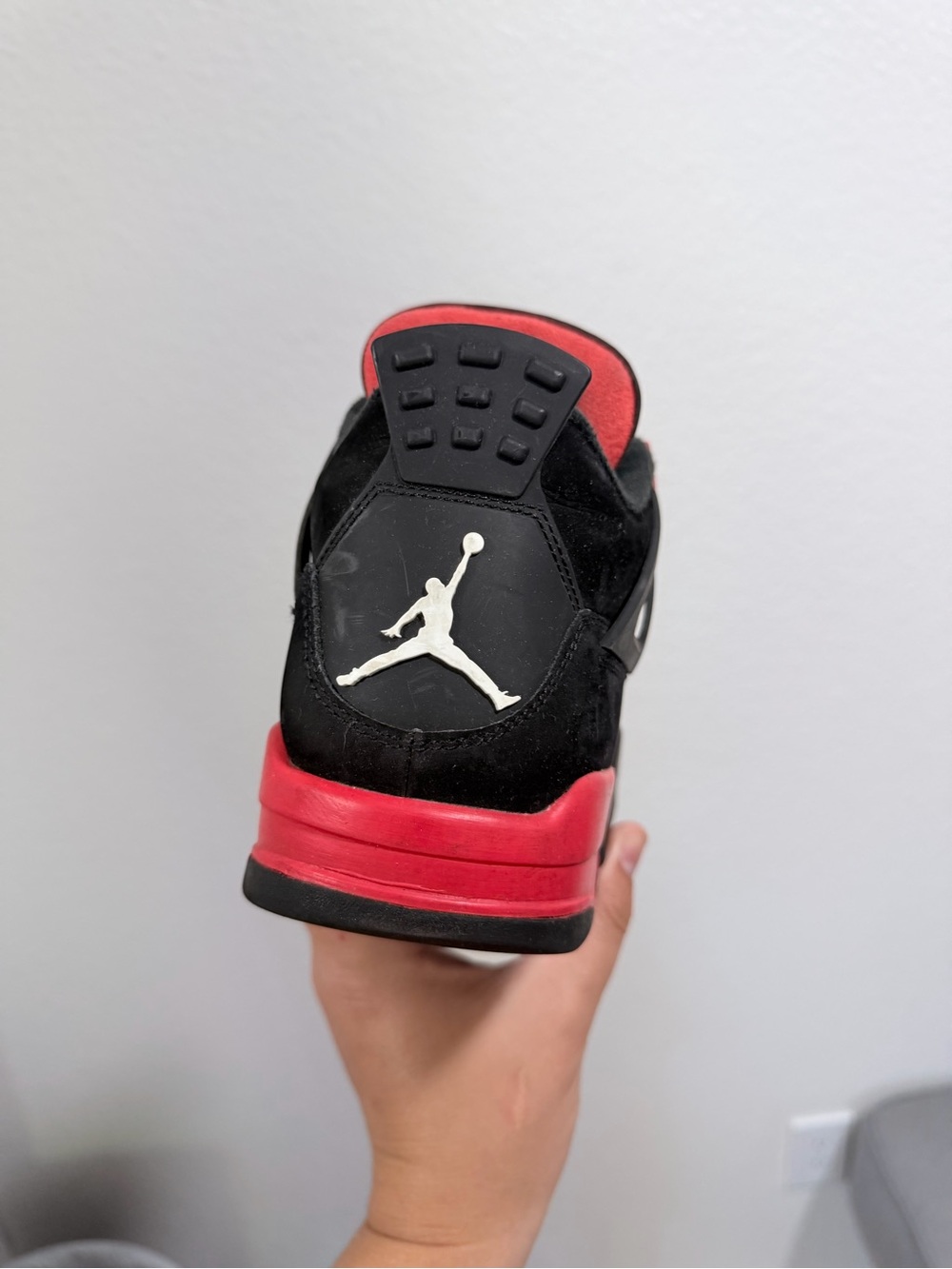 Jordan retro 4 black and red - Picture 3 of 11